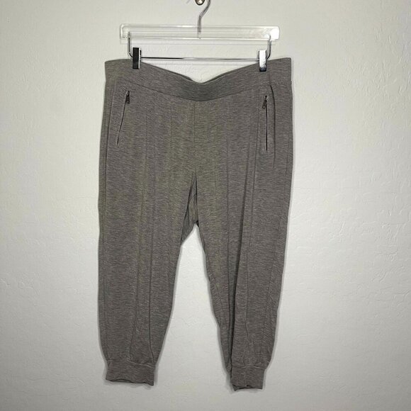 Torrid Gray Joggers Zip Pockets 2 2X 18/20 #58 - Picture 1 of 6